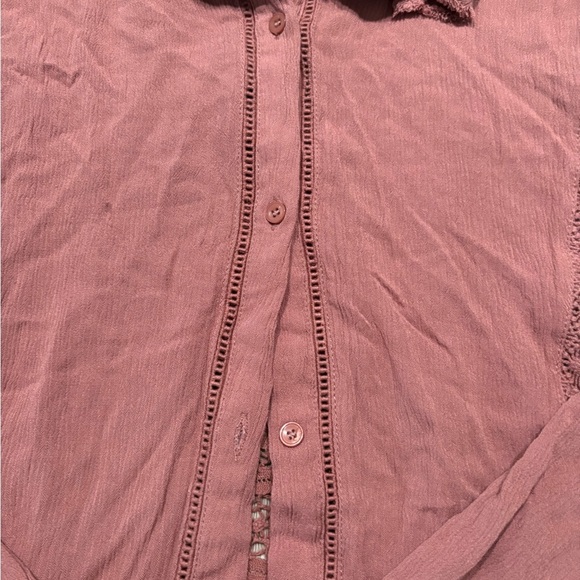 Miss Me Mauve Button-Up Top - Picture 3 of 7